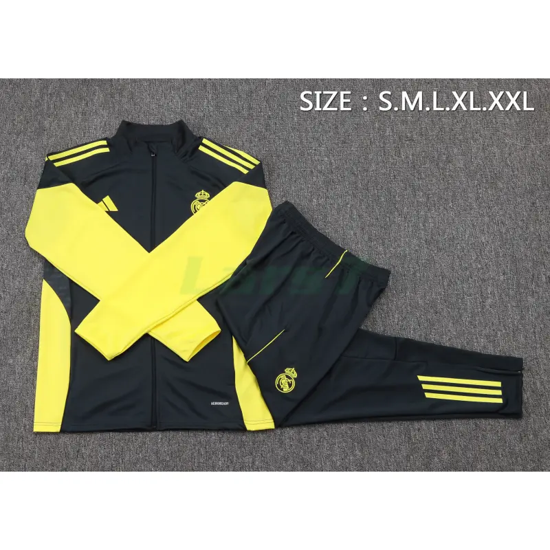 Chandal Real Madrid 2025/2026 Gris Oscuro/Amarillo Chandal Real Madrid 2025/2026 Gris Oscuro/Amarillo