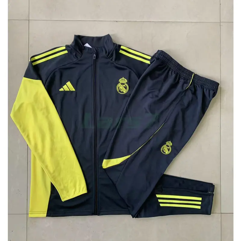 Chandal Real Madrid 2025/2026 Gris Oscuro/Amarillo Chandal Real Madrid 2025/2026 Gris Oscuro/Amarillo