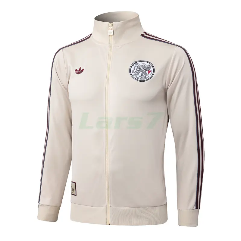 Chaqueta Ajax 2025/2026 Beige/Borgoña