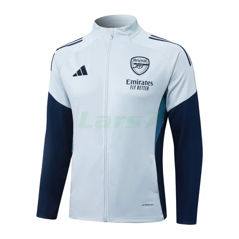 Chaqueta Arsenal 2025/2026 Gris Claro/Azul Oscuro Chaqueta Arsenal 2025/2026 Gris Claro/Azul Oscuro