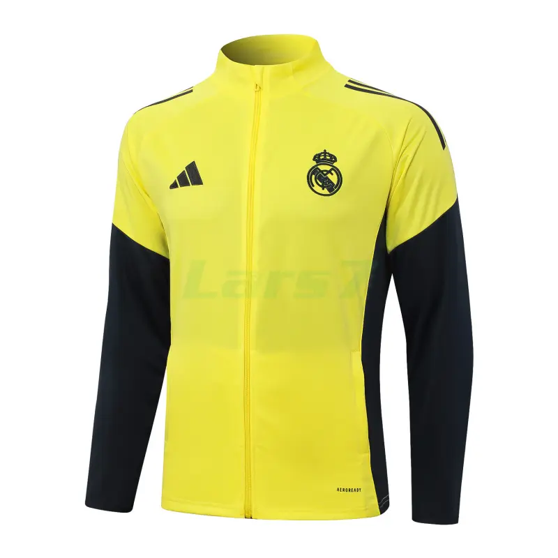 Chaqueta Real Madrid 2025/2026 Amarillo/Negro Chaqueta Real Madrid 2025/2026 Amarillo/Negro