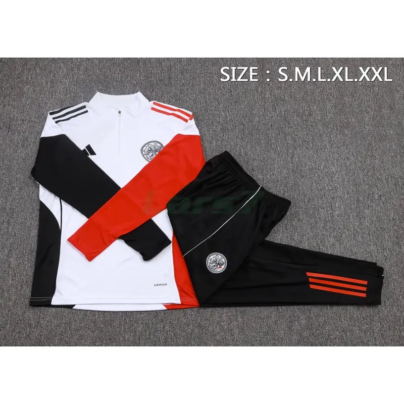 Sudadera De Entrenamiento Ajax 2025/2026 Kit Blanco/Rojo/Negro