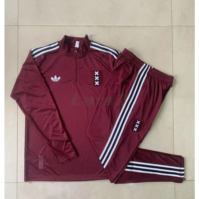 Sudadera De Entrenamiento Ajax 2025/2026 Retro Borgoña Oscuro