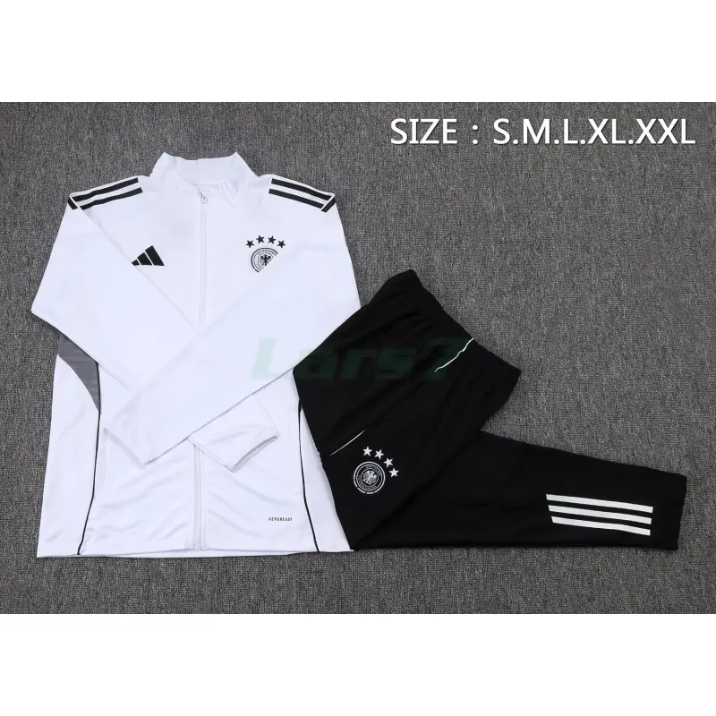 Sudadera De Entrenamiento Alemania 2025 Kit Blanco/Gris