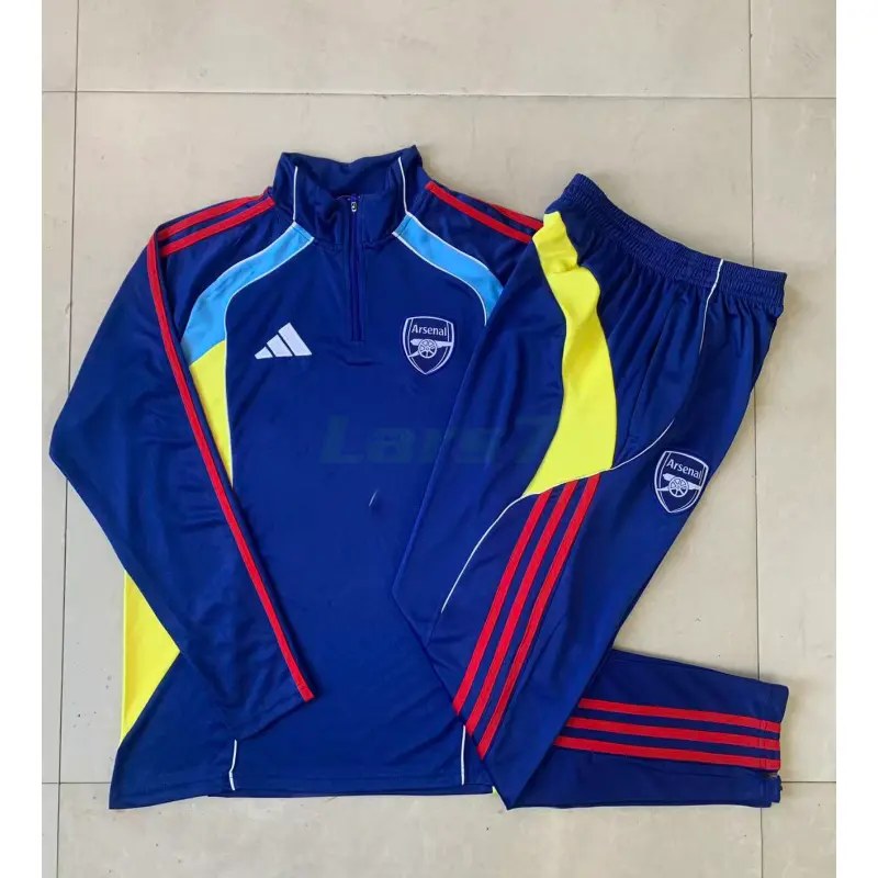 Sudadera De Entrenamiento Arsenal 2025/2026 Azul Real/Amarillo