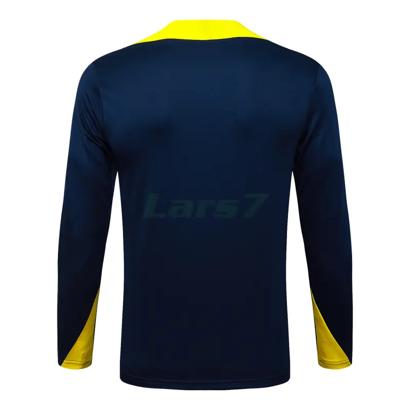 Sudadera De Entrenamiento Atlético de Madrid 2025/2026 Azul Oscuro/Amarillo