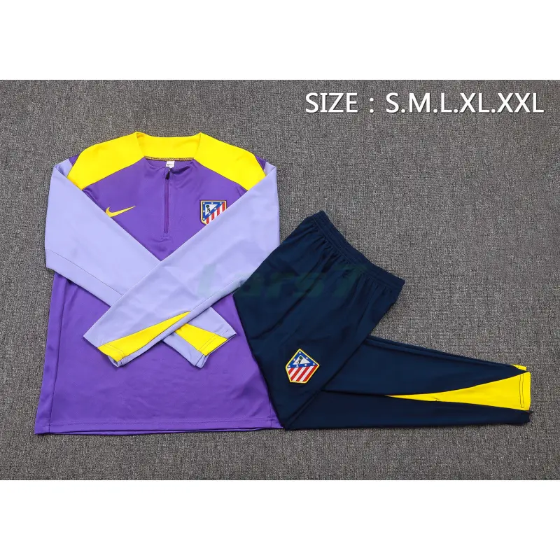 Sudadera De Entrenamiento Atlético de Madrid 2025/2026 Morado/Amarillo