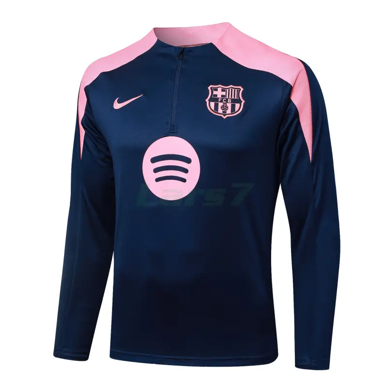 Sudadera De Entrenamiento Barcelona 2025/2026 Azul Oscuro/Rosa