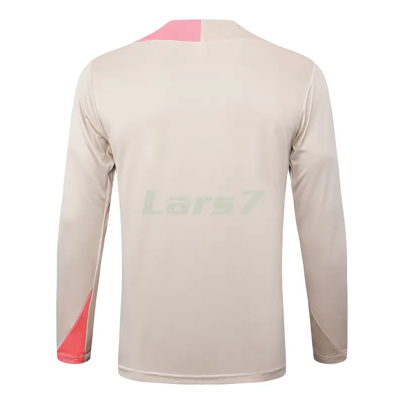 Sudadera De Entrenamiento Barcelona 2025/2026 Beige/Rosa