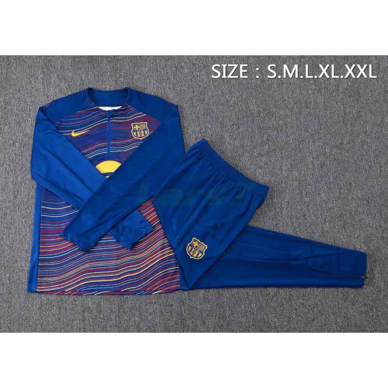Sudadera De Entrenamiento Barcelona 2025/2026 Kit Azul con Estampado