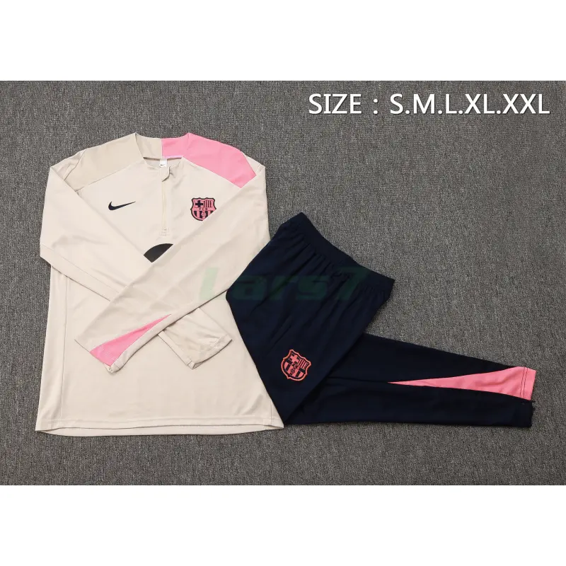 Sudadera De Entrenamiento Barcelona 2025/2026 Kit Beige/Rosa