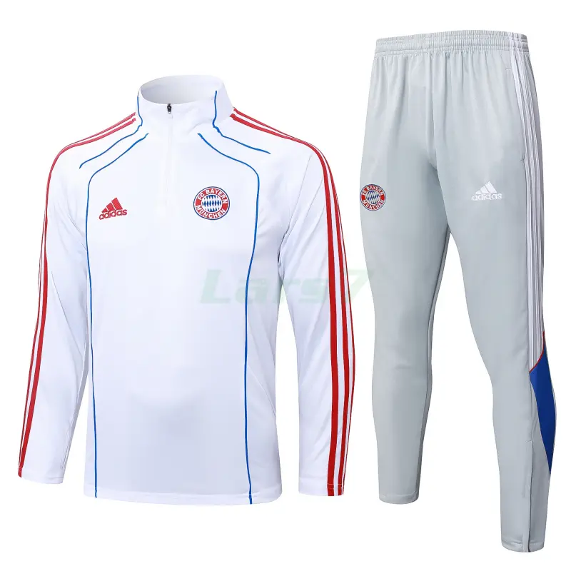 Sudadera De Entrenamiento Bayern Múnich 2025/2026 Blanco/Azul/Rojo