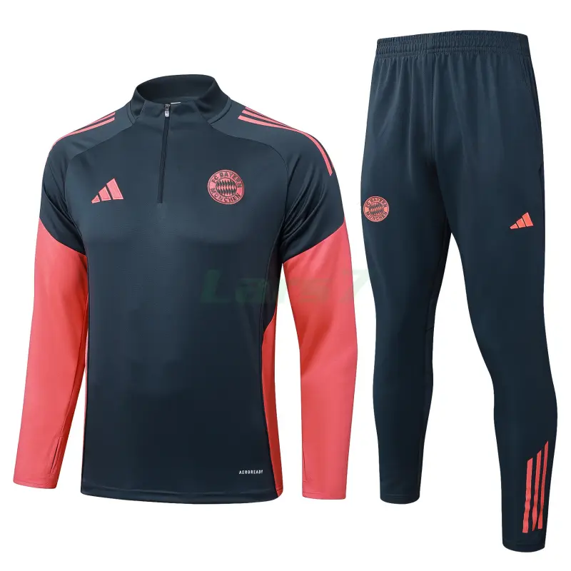 Sudadera De Entrenamiento Bayern Múnich 2025/2026 Kit Gris Oscuro/Naranja