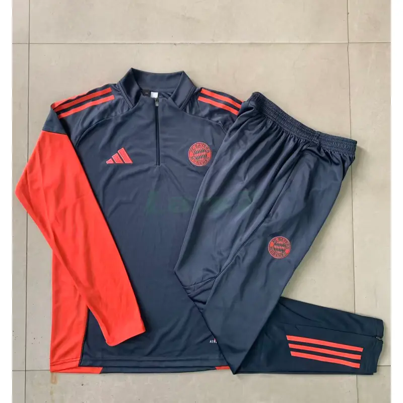 Sudadera De Entrenamiento Bayern Múnich 2025/2026 Kit Gris Oscuro/Naranja