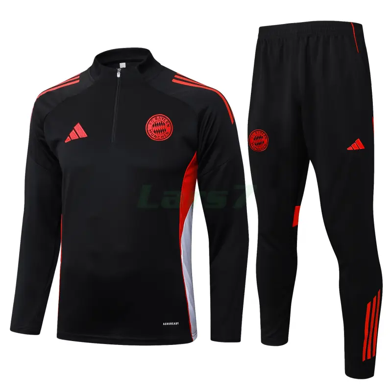 Sudadera De Entrenamiento Bayern Múnich 2025/2026 Kit Negro/Rojo/Blanco