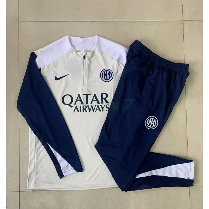 Sudadera De Entrenamiento Inter de Milan 2025/2026 Beige/Azul