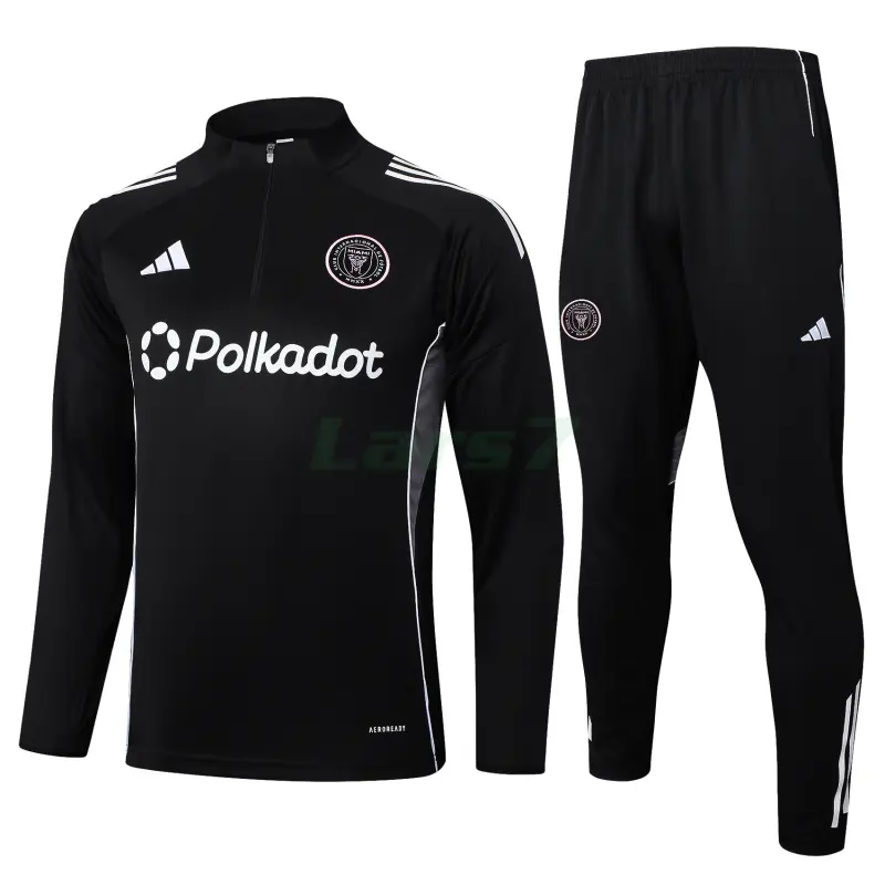 Sudadera De Entrenamiento Inter Miami 2025/2026 Kit Negro/Gris