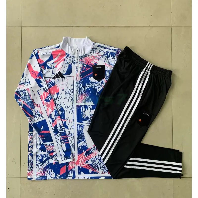 Sudadera De Entrenamiento Japón 2025 Kit Blanco con Estampado de Dibujos Animados