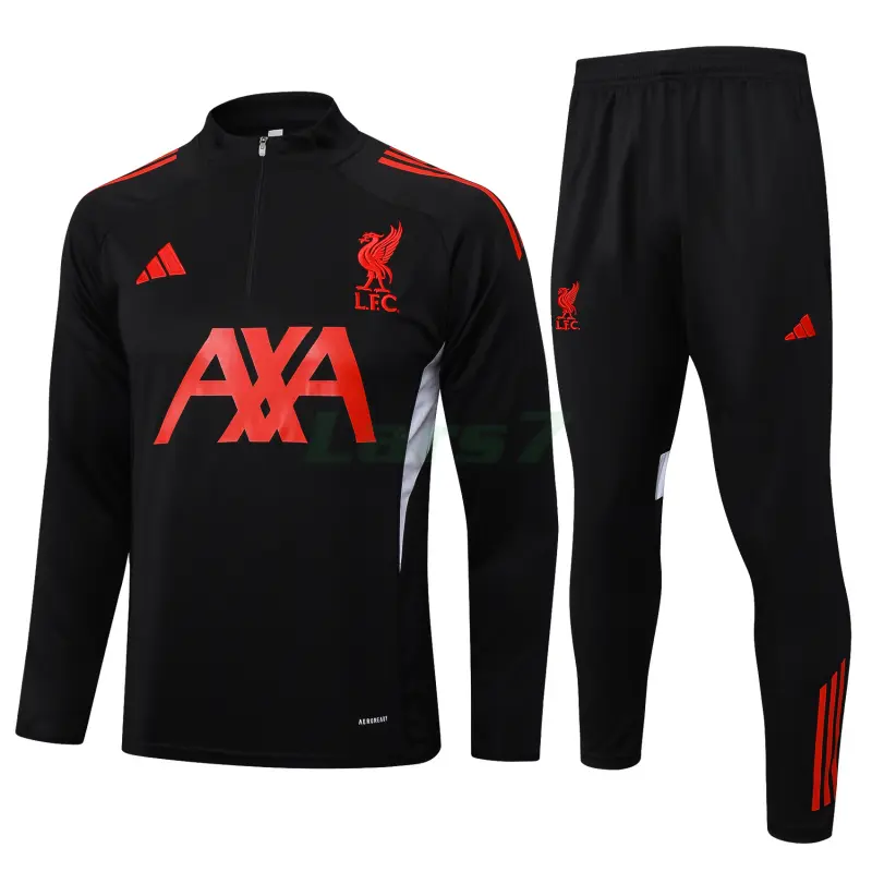 Sudadera De Entrenamiento Liverpool 2025/2026 Kit Negro/Rojo