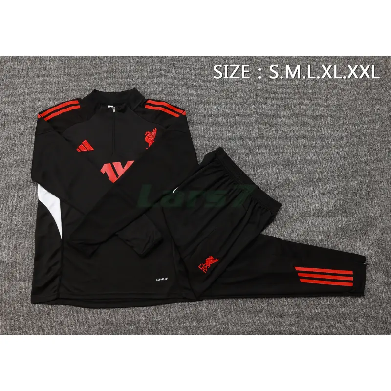 Sudadera De Entrenamiento Liverpool 2025/2026 Kit Negro/Rojo
