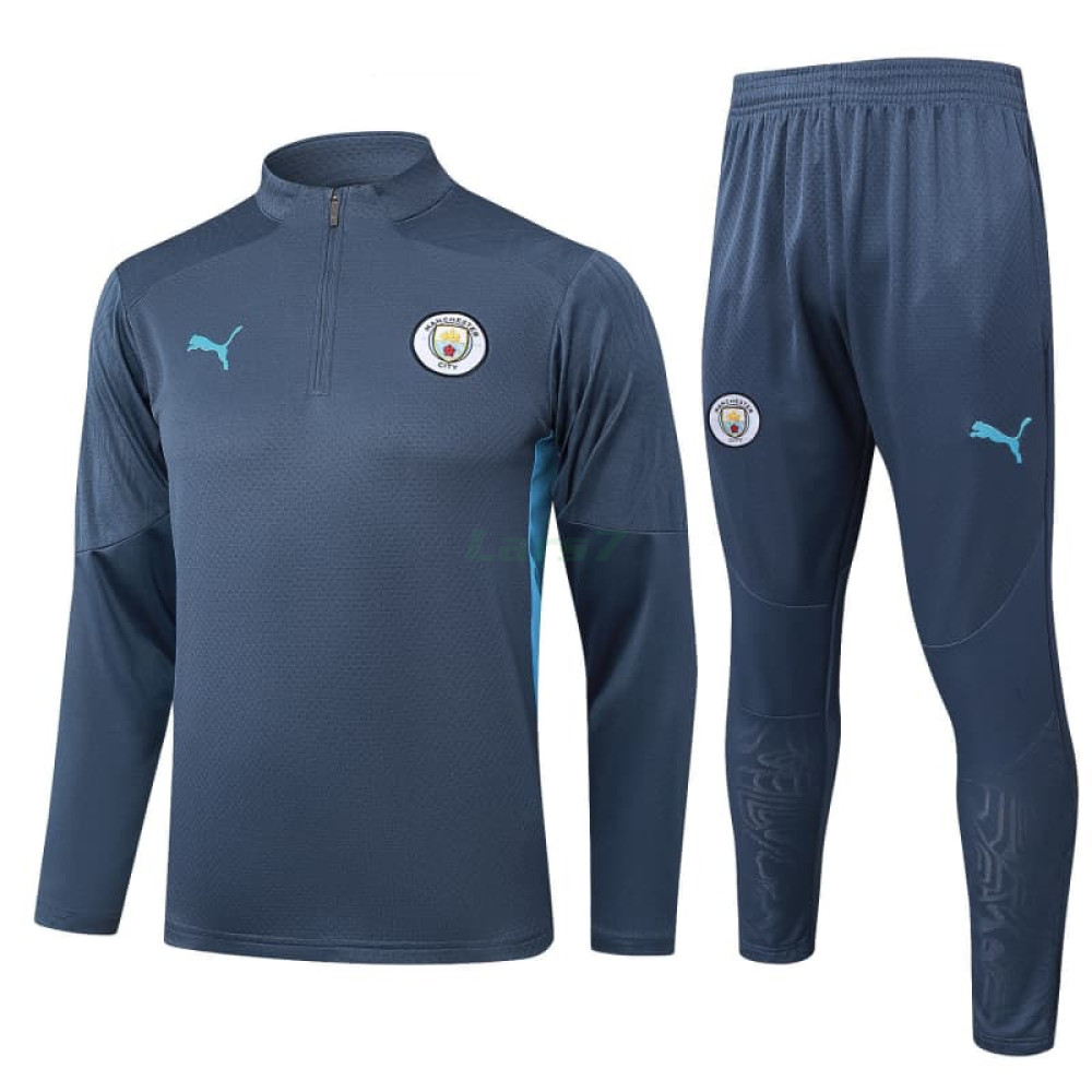 Sudadera De Entrenamiento Manchester City 2025/2026 Kit Gris (EDICIÓN JUGADOR)