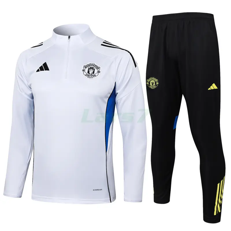 Sudadera De Entrenamiento Manchester United 2025/2026 Kit Blanco/Azul