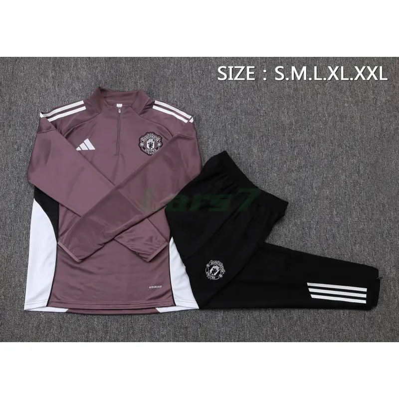 Sudadera De Entrenamiento Manchester United 2025/2026 Morado Grisáceo