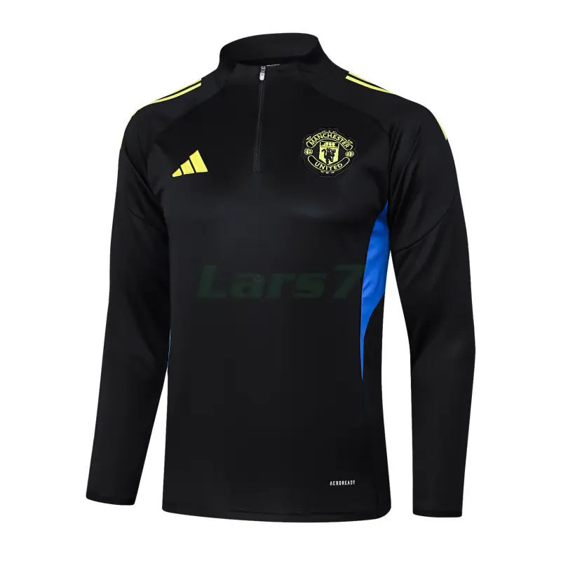 Sudadera De Entrenamiento Manchester United 2025/2026 Negro/Azul