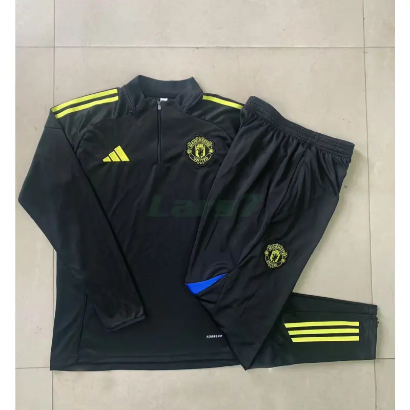 Sudadera De Entrenamiento Manchester United 2025/2026 Negro/Azul
