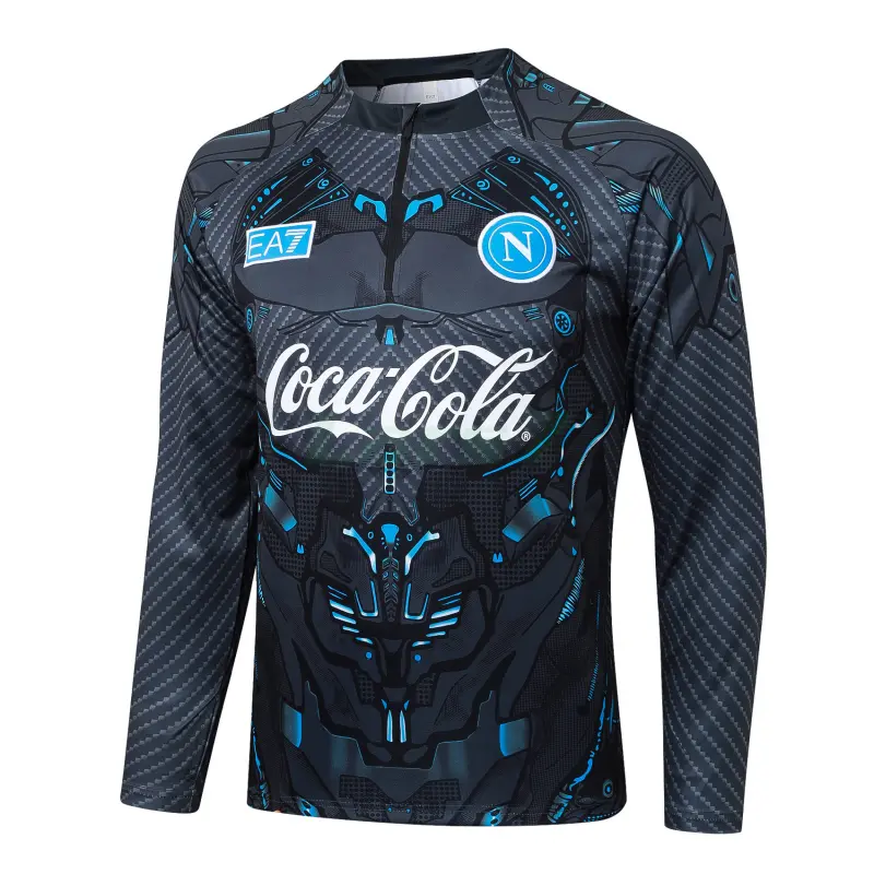 Sudadera De Entrenamiento Napoli 2025/2026 Negro con Estampado