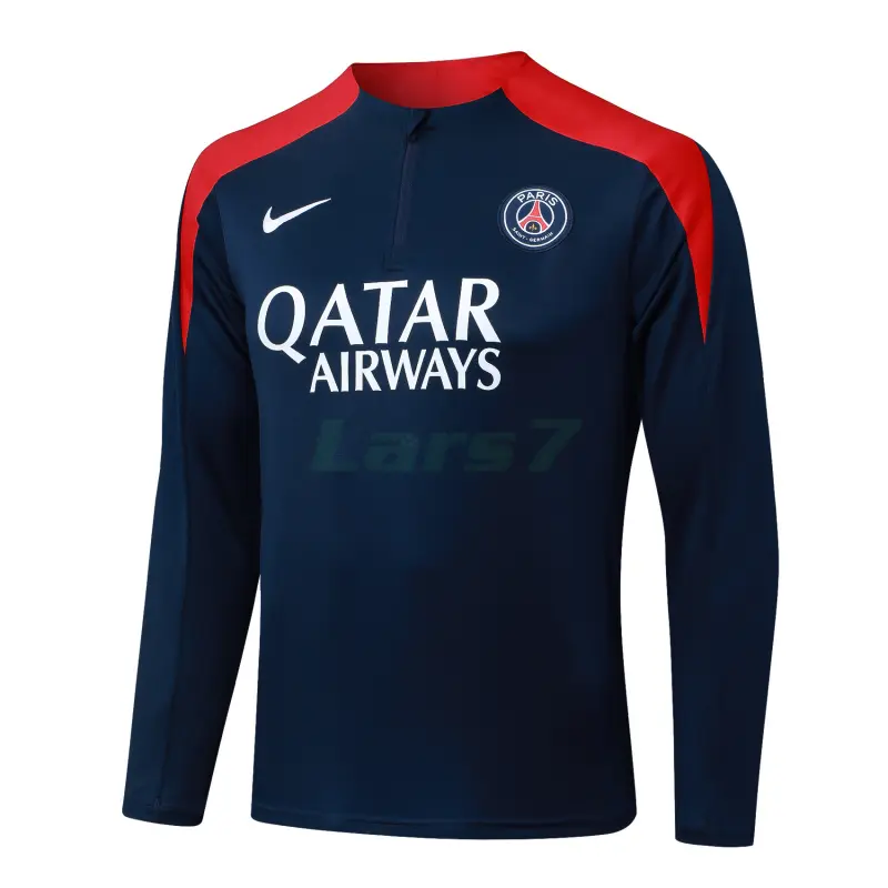 Sudadera De Entrenamiento PSG 2025/2026 Azul Marino/Rojo