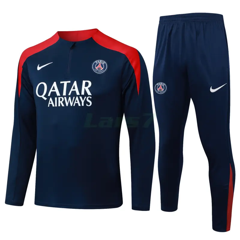 Sudadera De Entrenamiento PSG 2025/2026 Kit Retro Azul Marino/Rojo