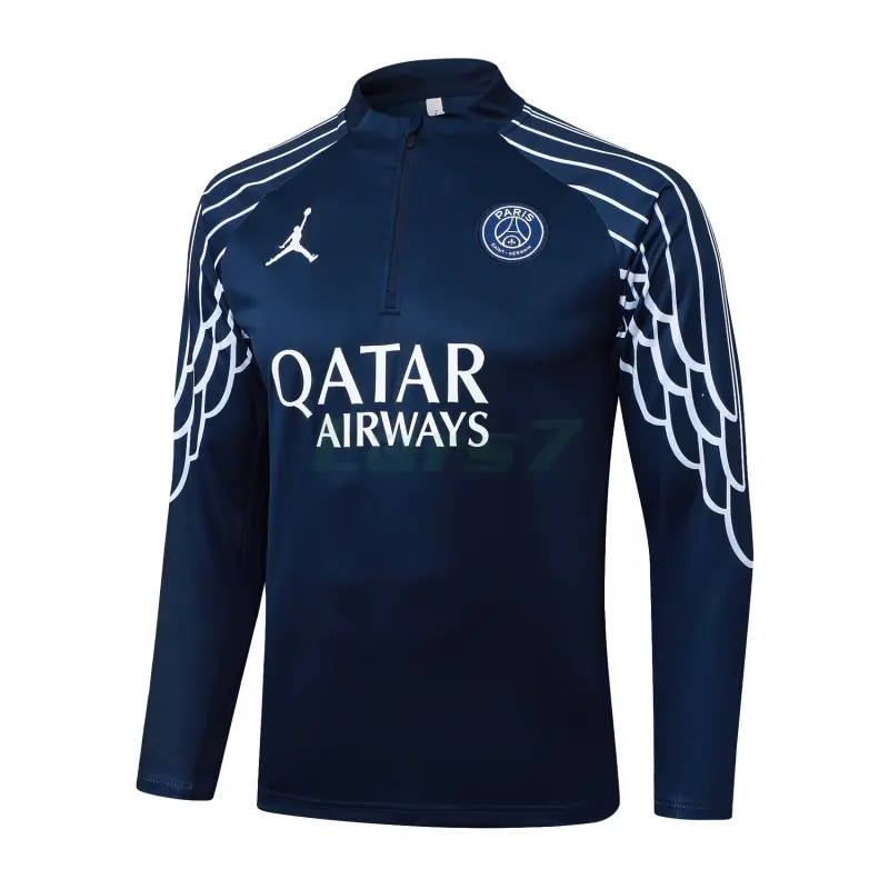 Sudadera De Entrenamiento PSG 2025/2026 Azul Oscuro con Estampado