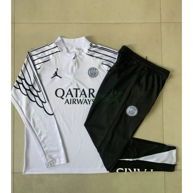 Sudadera De Entrenamiento PSG 2025/2026 Blanco con Estampado