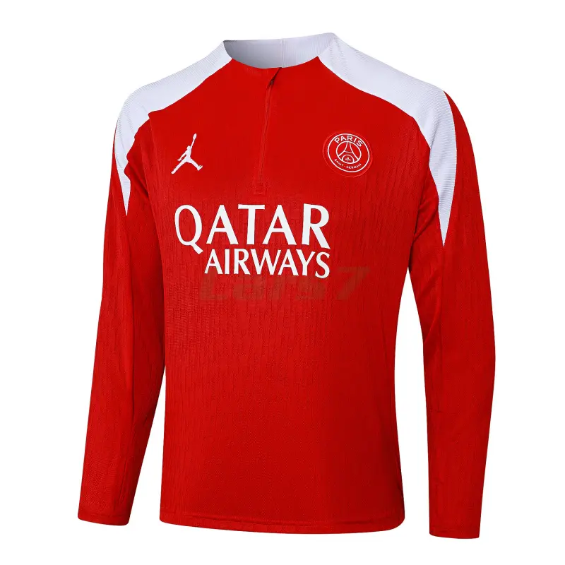 Sudadera De Entrenamiento PSG 2025/2026 Rojo/Blanco (EDICIÓN JUGADOR)