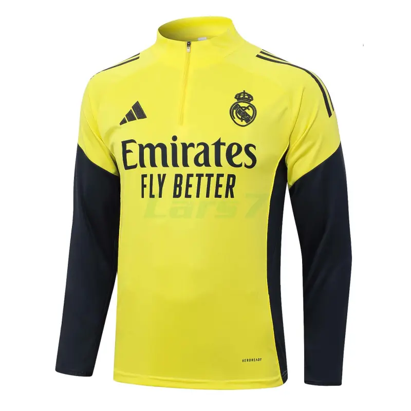 Sudadera De Entrenamiento Real Madrid 2025/2026 Amarillo/Negro