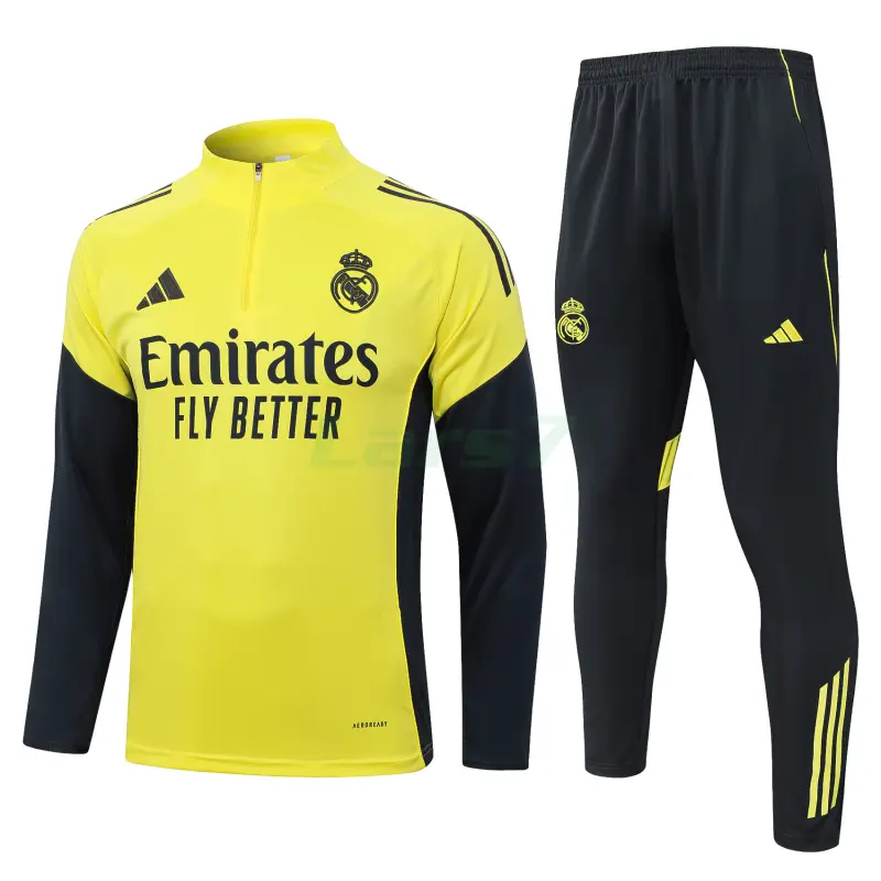 Sudadera De Entrenamiento Real Madrid 2025/2026 Amarillo/Negro