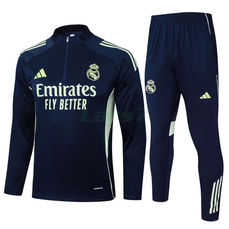Sudadera De Entrenamiento Real Madrid 2025/2026 Azul Marino/Amarillo