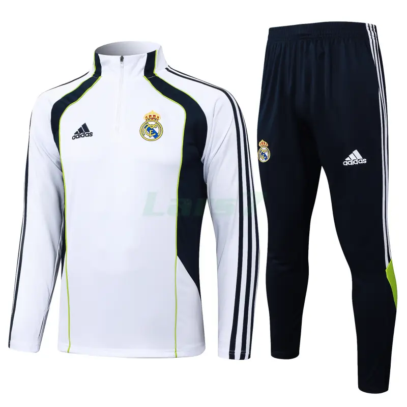 Sudadera De Entrenamiento Real Madrid 2025/2026 Kit Retro Blanco/Azul Marino