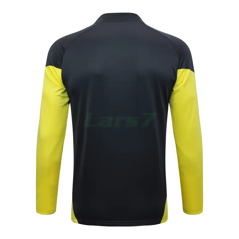 Sudadera De Entrenamiento Real Madrid 2025/2026 Gris Oscuro/Amarillo