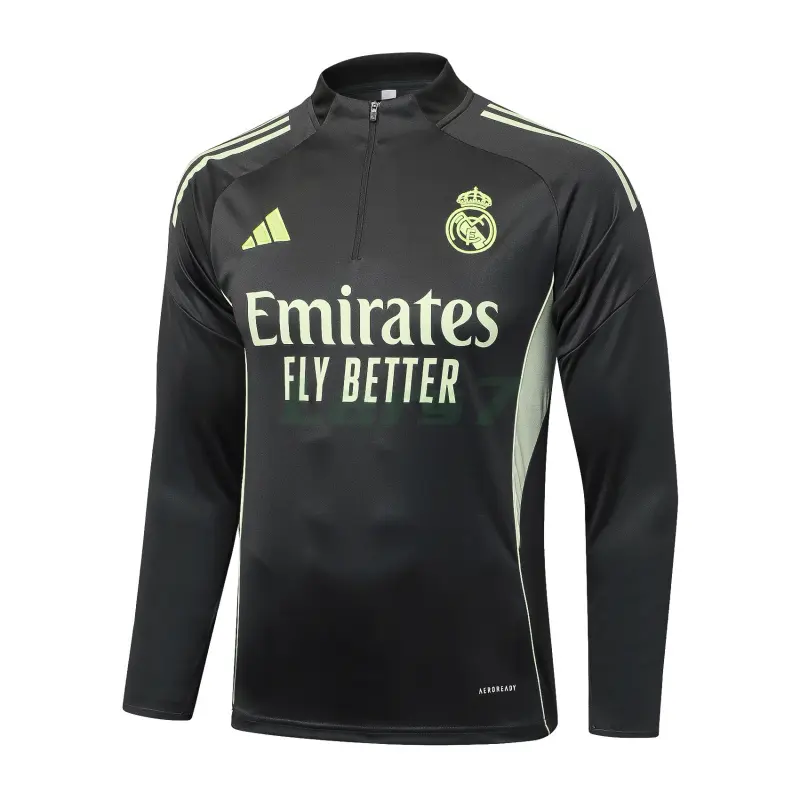 Sudadera De Entrenamiento Real Madrid 2025/2026 Gris/Verde