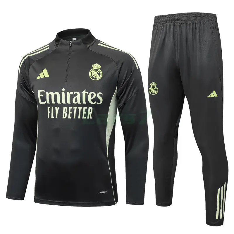 Sudadera De Entrenamiento Real Madrid 2025/2026 Gris/Verde
