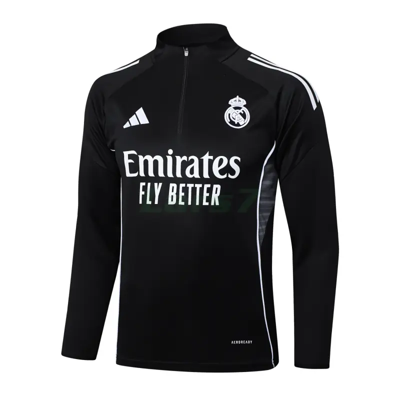 Sudadera De Entrenamiento Real Madrid 2025/2026 Negro