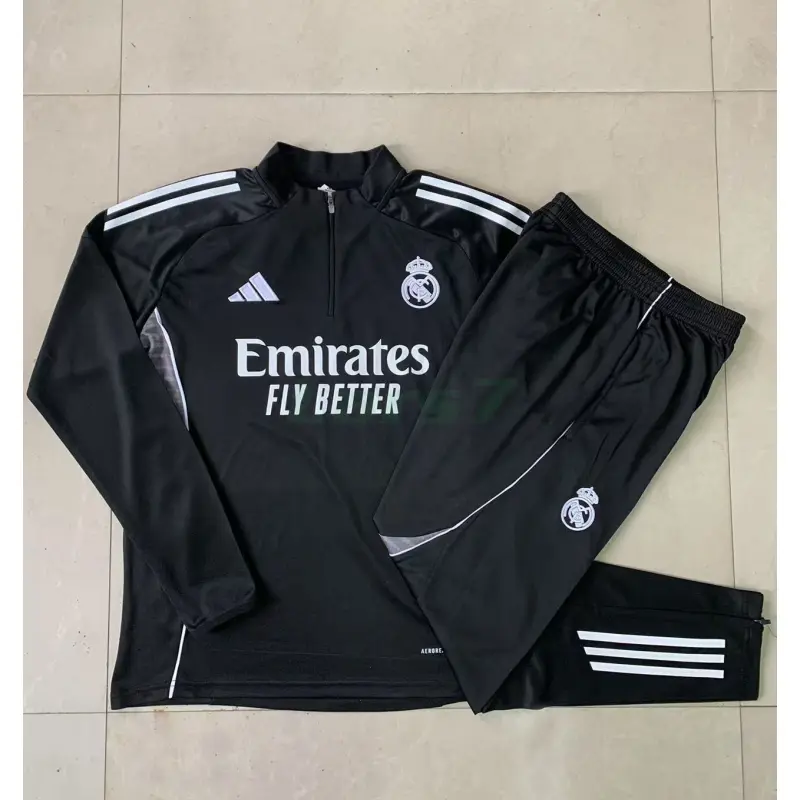 Sudadera De Entrenamiento Real Madrid 2025/2026 Negro