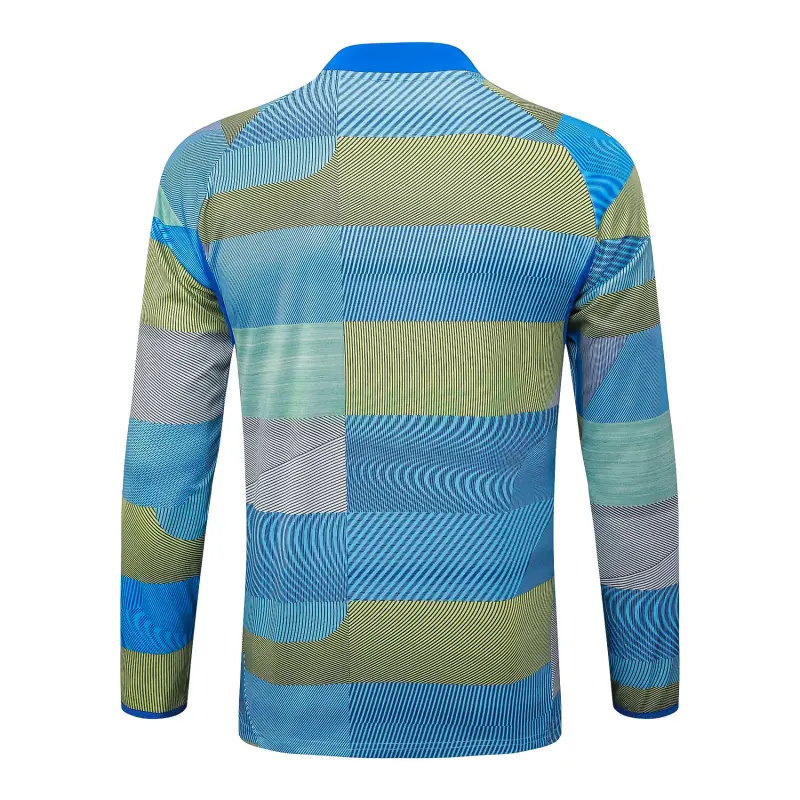 Sudadera De Entrenamiento Real Madrid 2025/2026 Rayas Verdes con Estampado