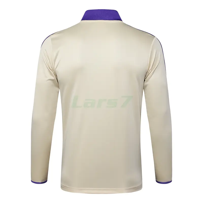 Sudadera De Entrenamiento Real Madrid 2025/2026 Retro Beige/Morado