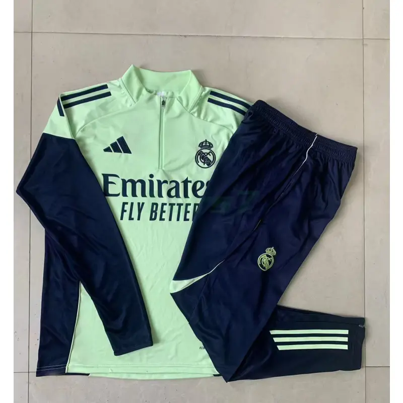 Sudadera De Entrenamiento Real Madrid 2025/2026 Verde Claro/Azul