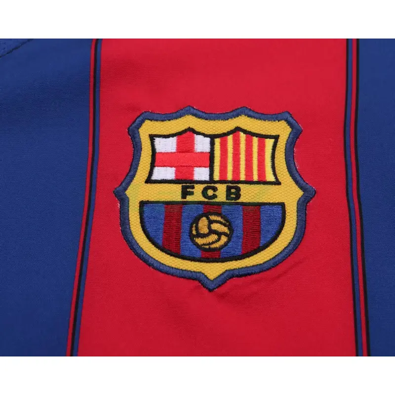 Camiseta Barcelona 1ª Equipación Retro 2003/04 Rojo/Azul Niño Kit