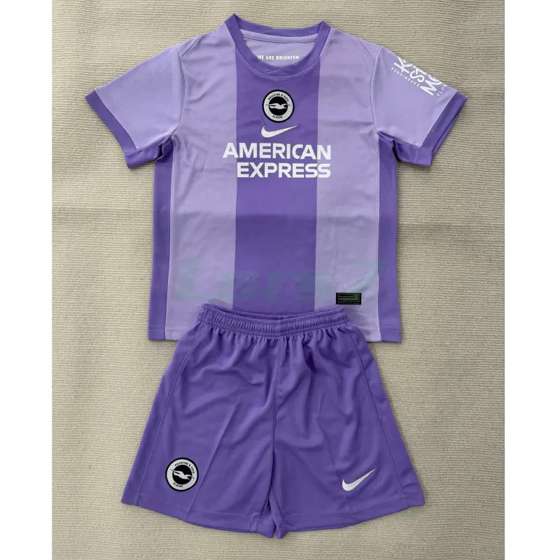 Camiseta Brighton 2ª Equipación 2025/2026 Morado Niño Kit
