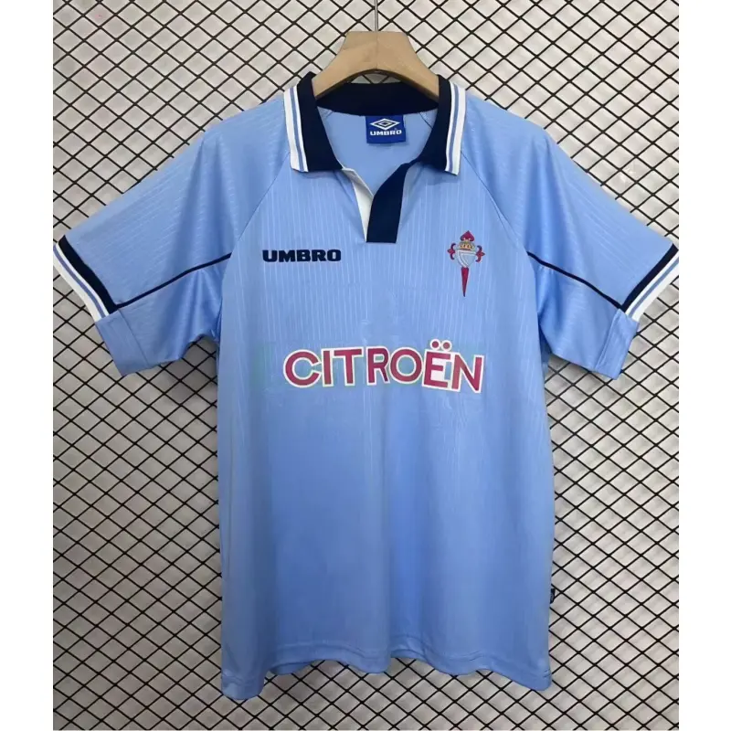 Camiseta Celta De Vigo 1ª Equipación Retro 1997/98 Azul Camiseta Celta De Vigo 1ª Equipación Retro 1997/98 Azul